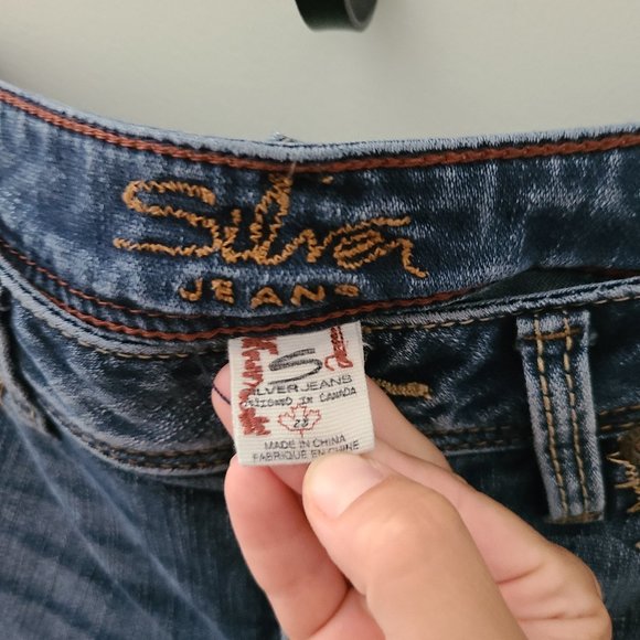 medium wash bootcut Silver jeans - Picture 4 of 8